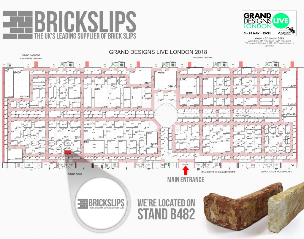 Brick Slips at Grand Designs 2018 Floor Plan - Large